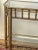 Metal 1960s Vintage Metal Faux Bamboo and Glass Console Sofa Table For Sale - Image 7 of 8