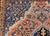 Vintage Farahan Sarouk Rug, Hand-Knotted Wool, Floral Pattern, Rust Red & Blue, 5x7 For Sale - Image 14 of 17