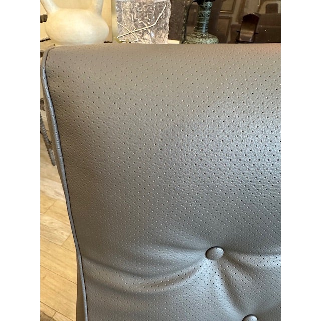 This is a stunning mid century Milo Baughman recliner by James Inc. It has been lovingly restored with a new perforated...