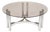 Vintage Coffee Table with Smoked Glass Top, 1970s For Sale
