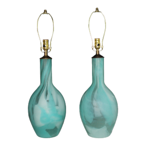 Mid 20th Century Seguso Style Abstract Murano - a Pair
