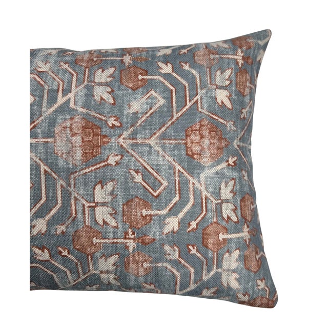 ⭐️ Ships Within 2 Days On the Front: Khotan Printed Fabric On the Back: Ivory Linen Fabric All pillow covers are sewn...