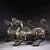 Green Late 20th Century Pair of Archaic Style Bronze Mythical Beast Figures For Sale - Image 8 of 10