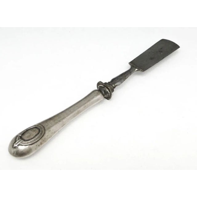 Art Nouveau Silver Pate Knife, France, 1900s For Sale - Image 5 of 6