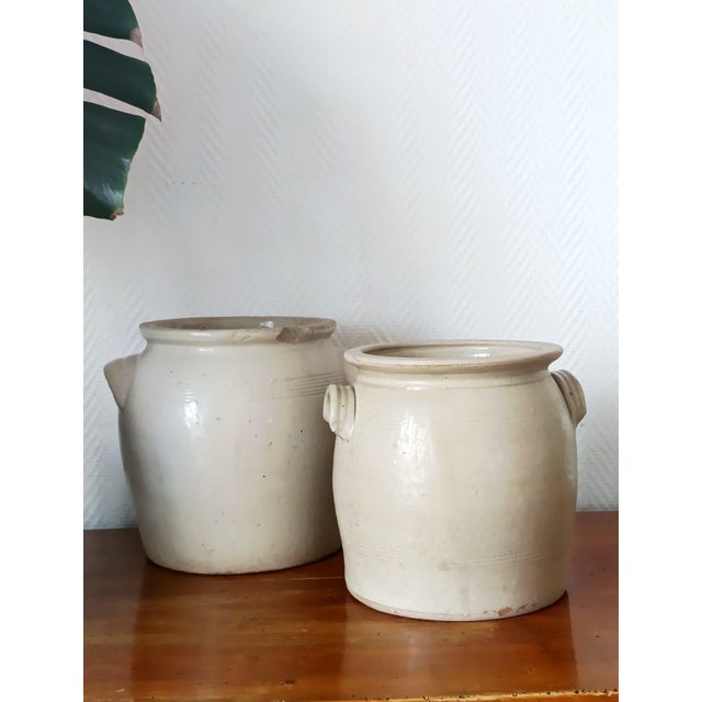 Ceramic Glazed Stoneware Grease Pots, 1890s, Set of 2 For Sale - Image 7 of 7