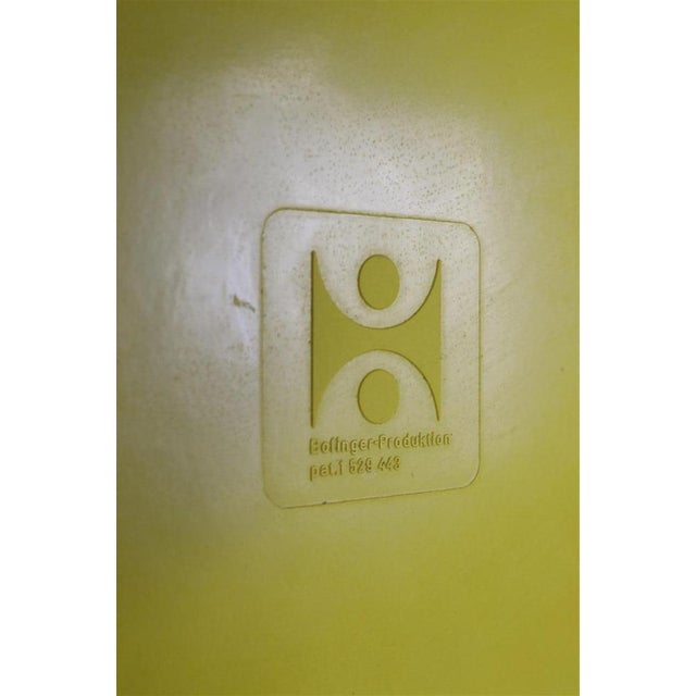 Space Age Yellow Side Table by Helmut Bätzner for Bofinger, GRP, 1973 For Sale - Image 15 of 16