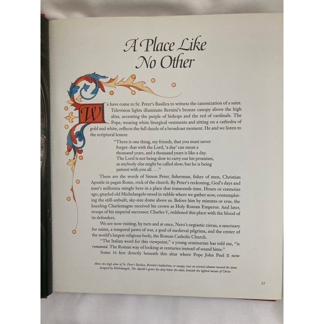 Illustration Inside the Vatican / Vintage Coffee Table Book For Sale - Image 3 of 14