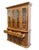 Brown High End Vintage Solid Oak Rustic European 62" Buffet W. Lighted Display China Cabinet 7080-67 / 7080-68 For Sale - Image 8 of 14