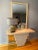1980s 1980s Jay Spectre "Entrance Maker" Console Table with Mirror - 2 Pieces For Sale - Image 5 of 11