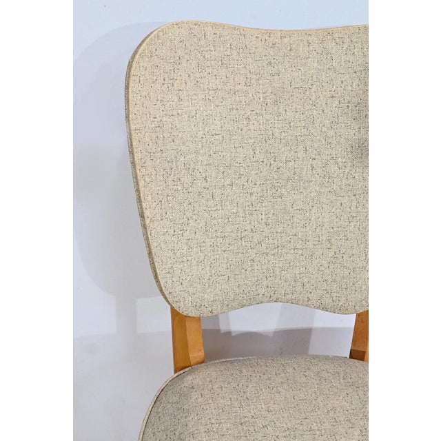 Vintage Beech and Faux Leather Chairs, 1960, Set of 8 For Sale - Image 12 of 18