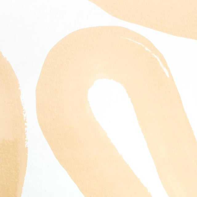 Art Deco Schumacher X Hadiya Williams Trace Wallpaper in Ochre For Sale - Image 3 of 3