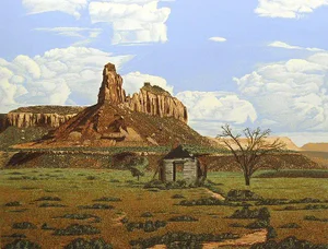 Dallas John "Weathering" Signed Fine Art Serigraph Western Landscape