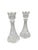 Vintage DePlomb 24% Lead Crystal Candlestick Holders - Set of 2 For Sale - Image 10 of 12