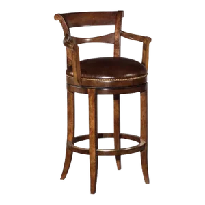 Swivel Bar Stool, Bordeaux Finish