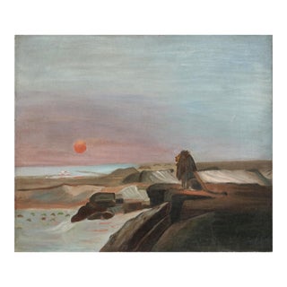 Early 20th Century Study of Jean Leon Gerome Ferris' Lion -- The Two Majesties by Jean Leon Gerome Ferris For Sale