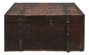 Military Chest in Poplar Wood, 1890s
