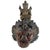 Sculpture of a Fantastic Animal with a Deity, carved from a single piece of exotic wood with traces of polychromy,...