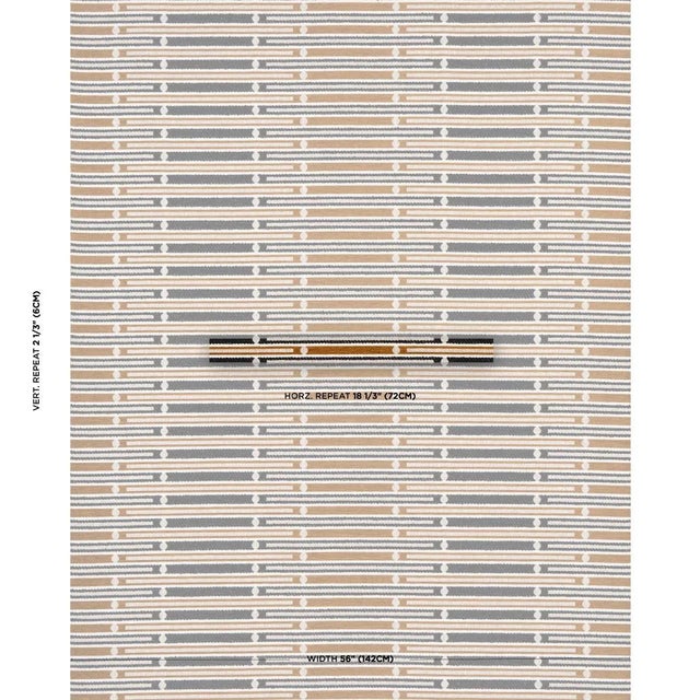 An unexpected take on a familiar stripe, Serapo Rustic Weave in carbon-and-ochre is a unique graphic pattern rendered in...
