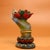 Vintage Liuli Glass Buddha's Hand Holding Lotus Statue Altar Decor 4.7" For Sale In Los Angeles - Image 6 of 9