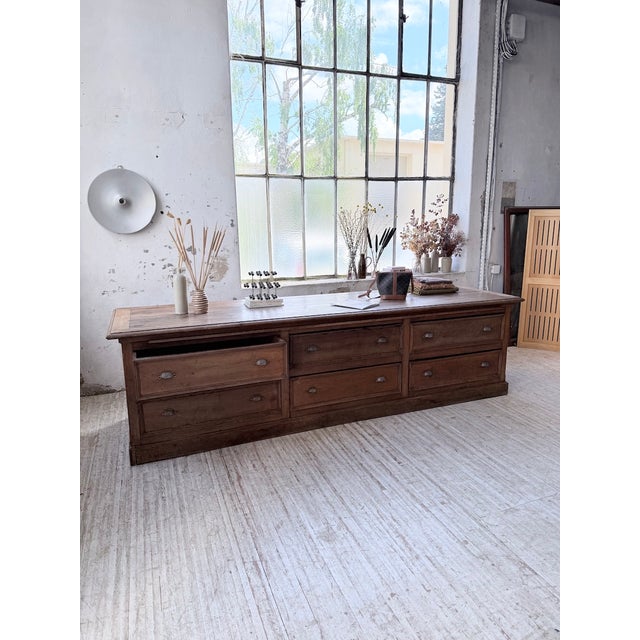 Oak Silk Counter, 1900s For Sale - Image 13 of 18
