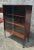 1970s Wood Cabinet With Sliding Glass Doors and Metal Hairpin Legs Sleek mid century cabinet with sliding glass doors with...