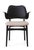 Gesture Chair Black Beech Pale Peach Black Leather by Warm Nordic Dimensions: D56 x W53 x H 80 cm Material: Teak or white...