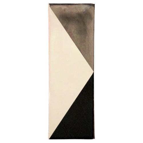 Tile Grey and Black Ceramic Decorative Wall Lamp by Violaine d'Harcourt For Sale - Image 10 of 10