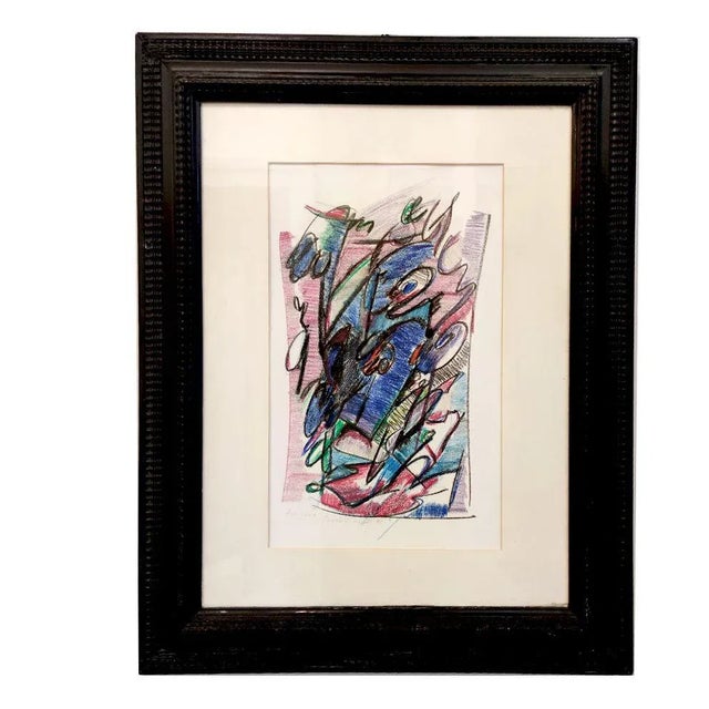 Ascension Painting by Angelo Rinaldi, 1980s For Sale - Image 3 of 4