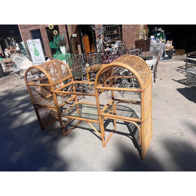 1970s 1970s Boho Chic Bamboo Shelf For Sale - Image 5 of 8