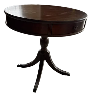 Early 18th Century Mahogony Single Drawer Drum Table