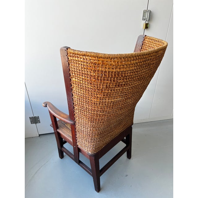 Early 20th Century 20th Century Scottish Oak Framed Orkney Chair. For Sale - Image 5 of 5