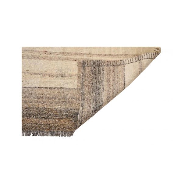 1960s Vintage Modern Decorative Kilim Rug - 5`1″ X 6`1″ For Sale - Image 5 of 6