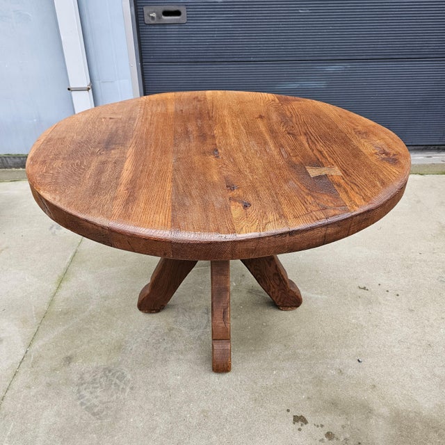 Brutalist Dining Set from De Puydt Belgium 1970s, Set of 5 For Sale - Image 6 of 14