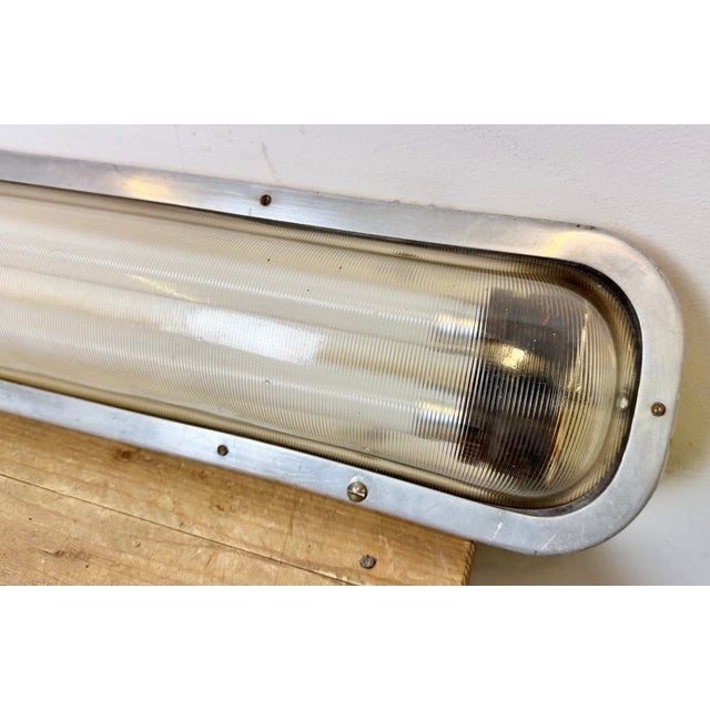 Industrial Aluminium Hanging Tube Light, 1970s For Sale - Image 11 of 18