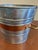 Farmhouse Vintage Metal Bucket With Copper Accent Band and Brass Handles For Sale - Image 3 of 9