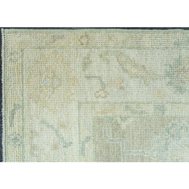 Turkish Oushak Rug 3'11"x 6'2" #19366 For Sale - Image 4 of 8