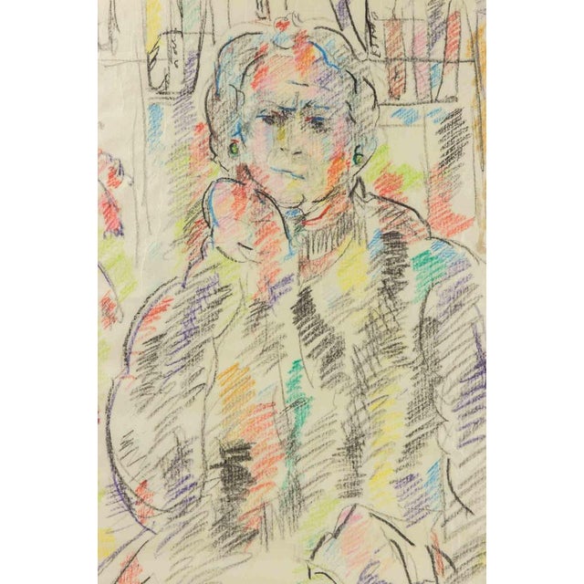 Pastel drawing on paper realized by sirio pellegrini in 1960s. Very good condition. Hand signed in pencil lower right....