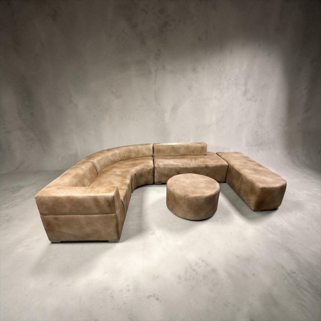 Loom Sculptural Modular Sectional With Ottoman For Sale - Image 10 of 11