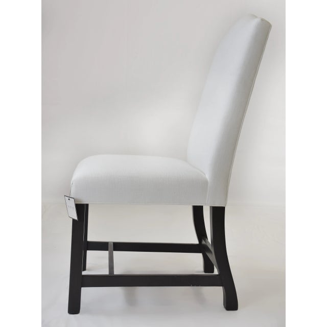 White Le Jeune Upholstery Hampshire Armless Dining Side Chair Dc1.923 Showroom Model For Sale - Image 8 of 8
