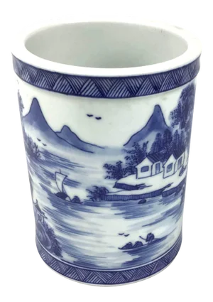 Antique Chinese Porcelain Brush Pot