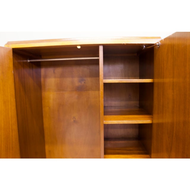 Art Deco Walnut Compact Wardrobe, 1930s For Sale - Image 9 of 12