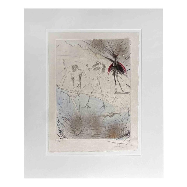 Salvador Dali, Femmes Poules (Hen Woman), Etching, 1960s For Sale