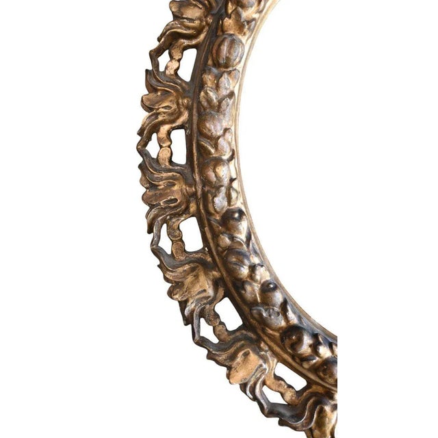 Baroque Italian Baroque Oval Giltwood Frame, 17th Century For Sale - Image 3 of 7