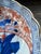 Red Antique Japanese Arita Imari Scalloped Porcelain Bowl – Hand Painted Blue & Iron Red For Sale - Image 8 of 13