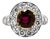 Late 20th Century Keith Davis Ruby Ring, Size 4.75 For Sale