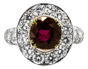 Late 20th Century Keith Davis Ruby Ring, Size 4.75