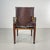 Wood French Teak and Brown Leather Safari Chair, 1930s For Sale - Image 7 of 11