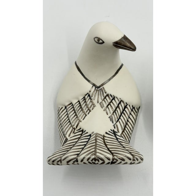 Emilia Castillo Taxco Porcelain & Pure Silver Dove Jewelry Box, Mexican Modern For Sale - Image 15 of 18