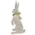 White Large White Rabbit Statement Animal Sculpture Earth Needs California Glazed Terracotta Statue 27.5" For Sale - Image 8 of 17