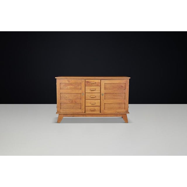 Oak Sideboard from René Gabriel, France, 1940s For Sale - Image 3 of 10